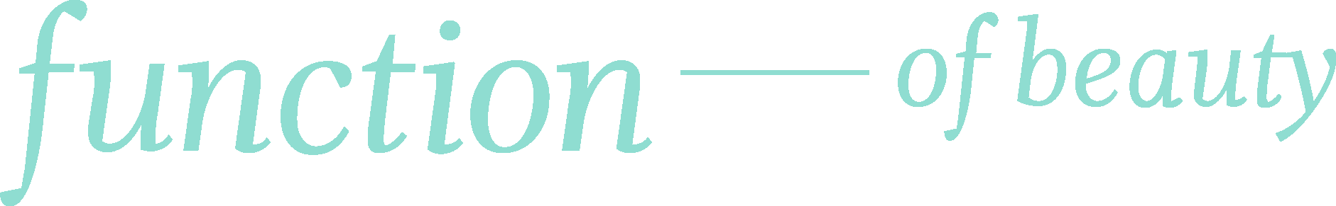 Function of Beauty